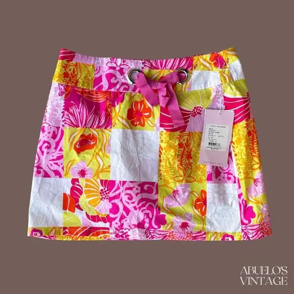 Lilly Pulitzer Rory Skirt | Patchwork | Size 2 | Vintage NWT - Picture 2 of 4